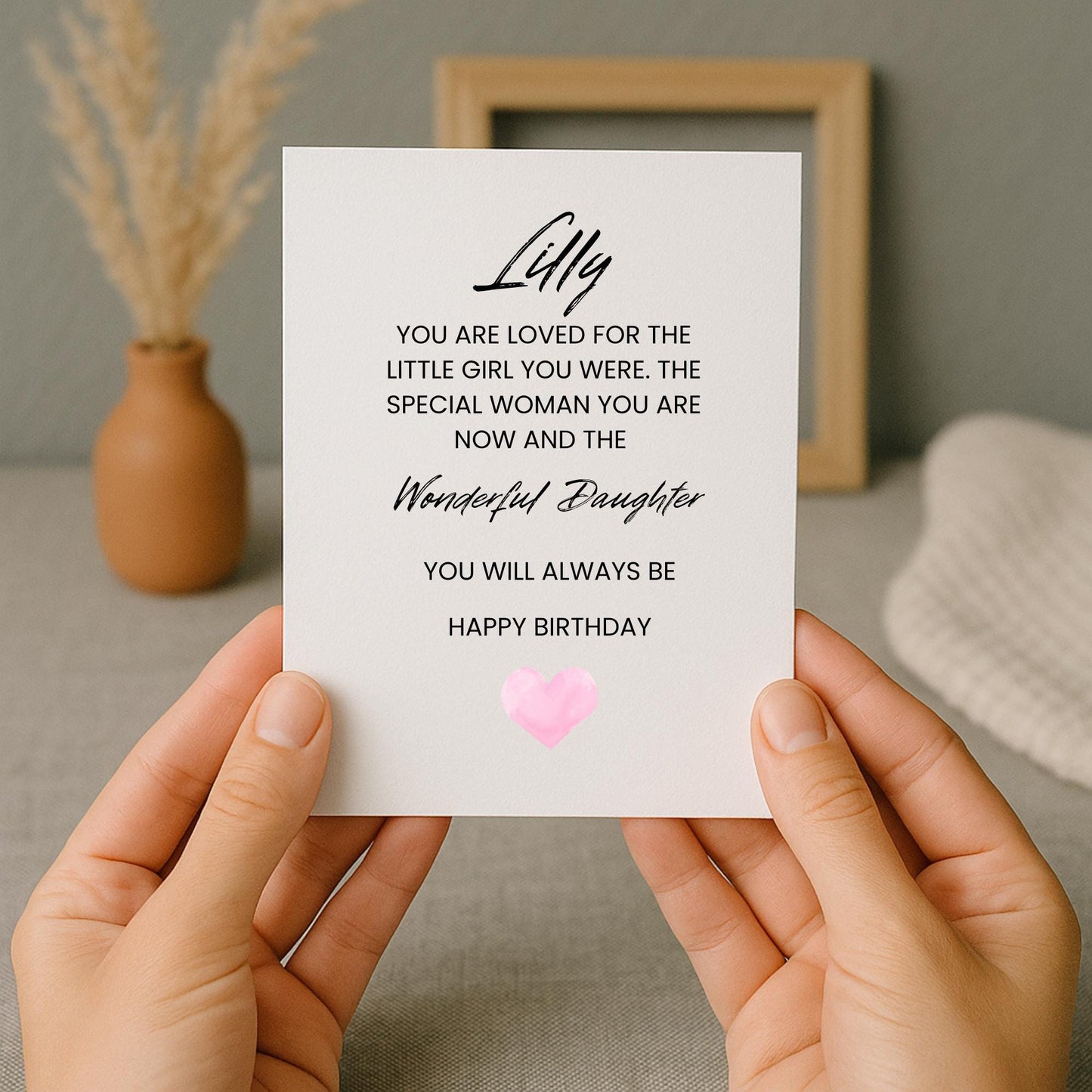 Birthday Card for Daughter, Personalised Daughter Birthday Card, Birthday Card for Her, Special Daughter Birthday Card, Cute Birthday Card