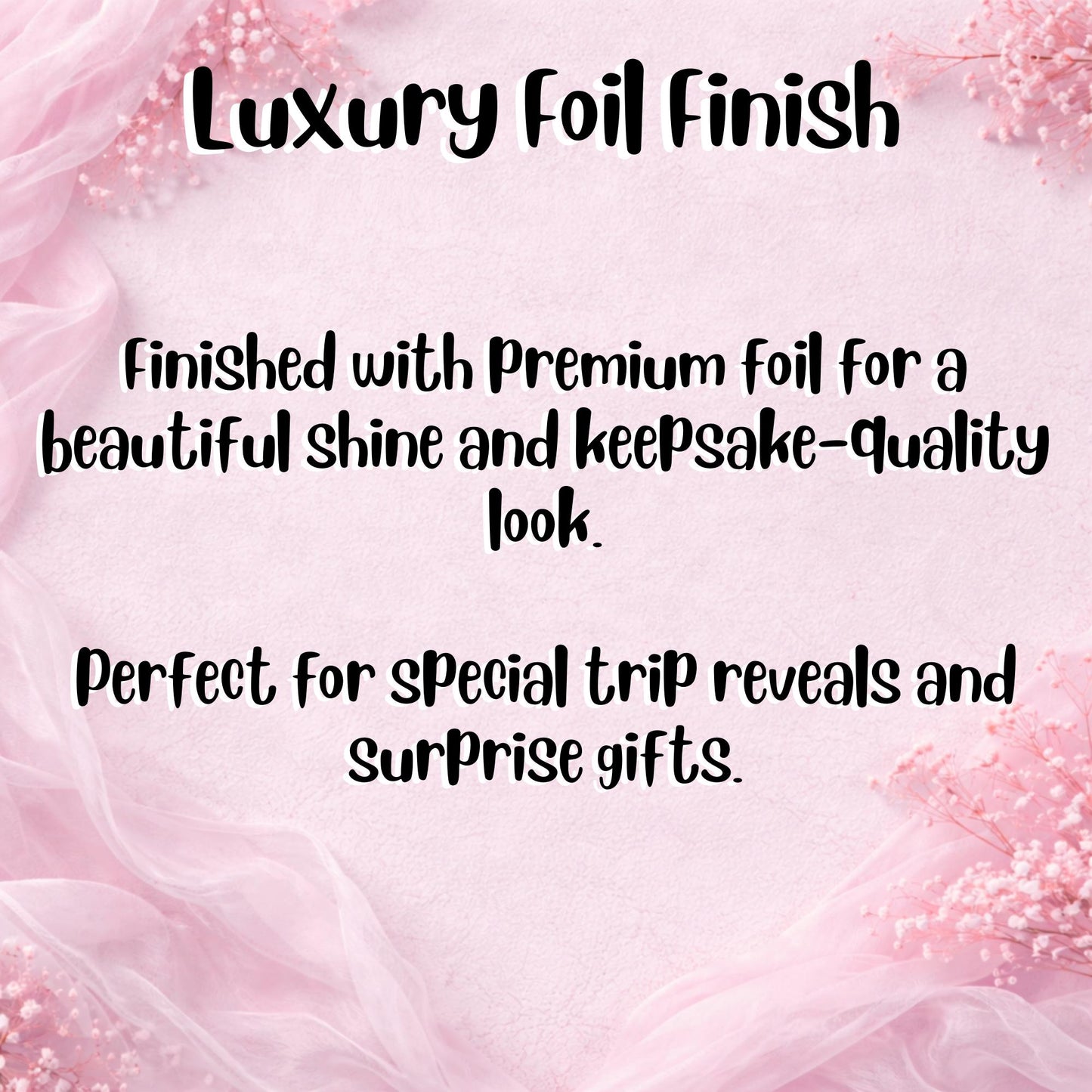 Personalised Disney-Inspired Foil Ticket | Custom Magical Surprise Ticket for Any Event | Glitter Effect Print for Birthdays, Trips & More!