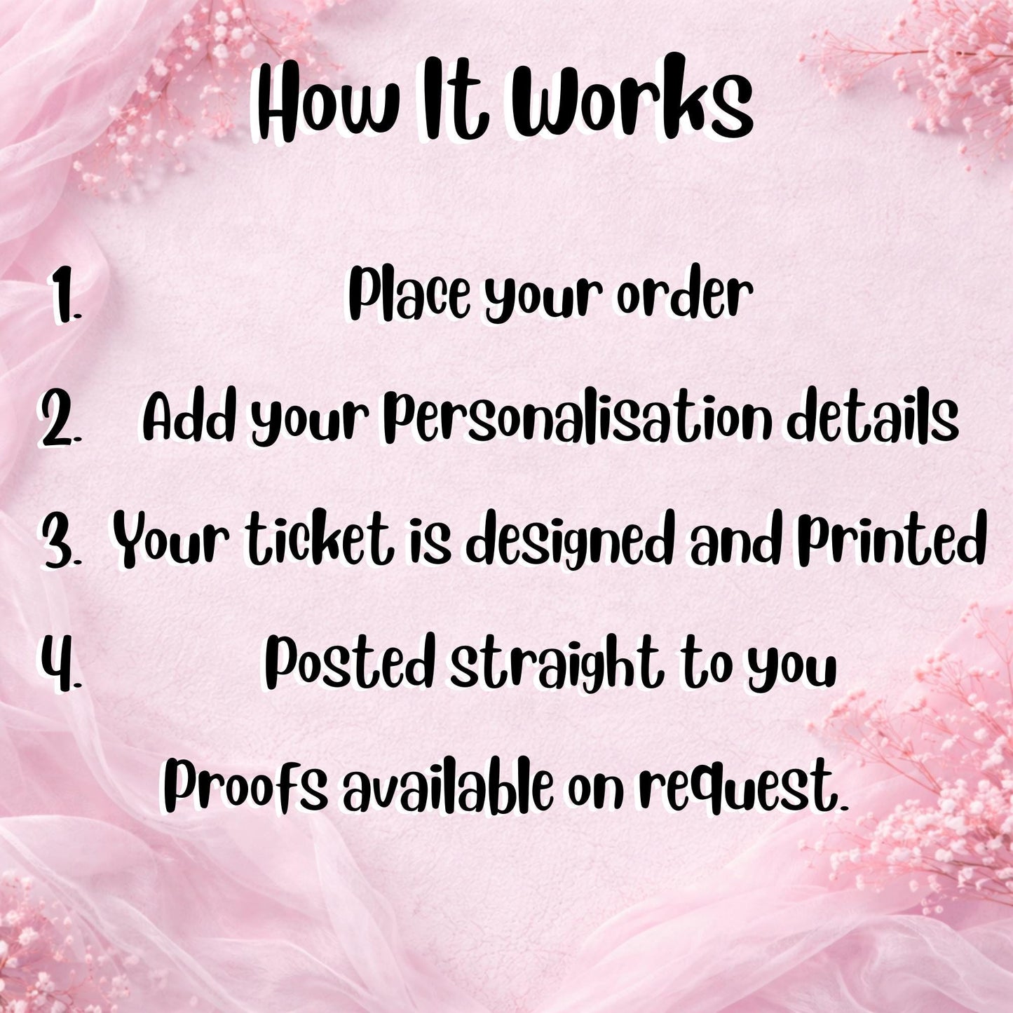 Personalised Disney-Inspired Foil Ticket | Custom Magical Surprise Ticket for Any Event | Glitter Effect Print for Birthdays, Trips & More!