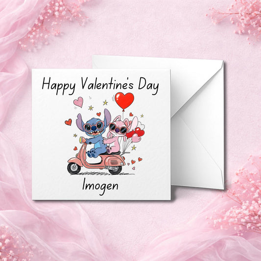 Personalised Valentine’s Day card handmade to order and printed on thick luxury cardstock. Premium physical greeting card customised with names or wording, designed as a romantic keepsake gift for couples. High quality custom Valentine card supplied with a matching envelope, made in the UK with care and attention to detail. Ideal personalised love card for husband, wife, boyfriend, girlfriend or partner, created to be kept forever.