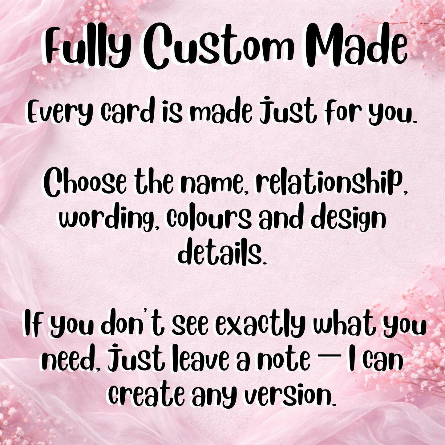 Custom-made greeting card styled in natural light on premium cardstock, displaying clean lines, refined artwork, and envelope coordination.