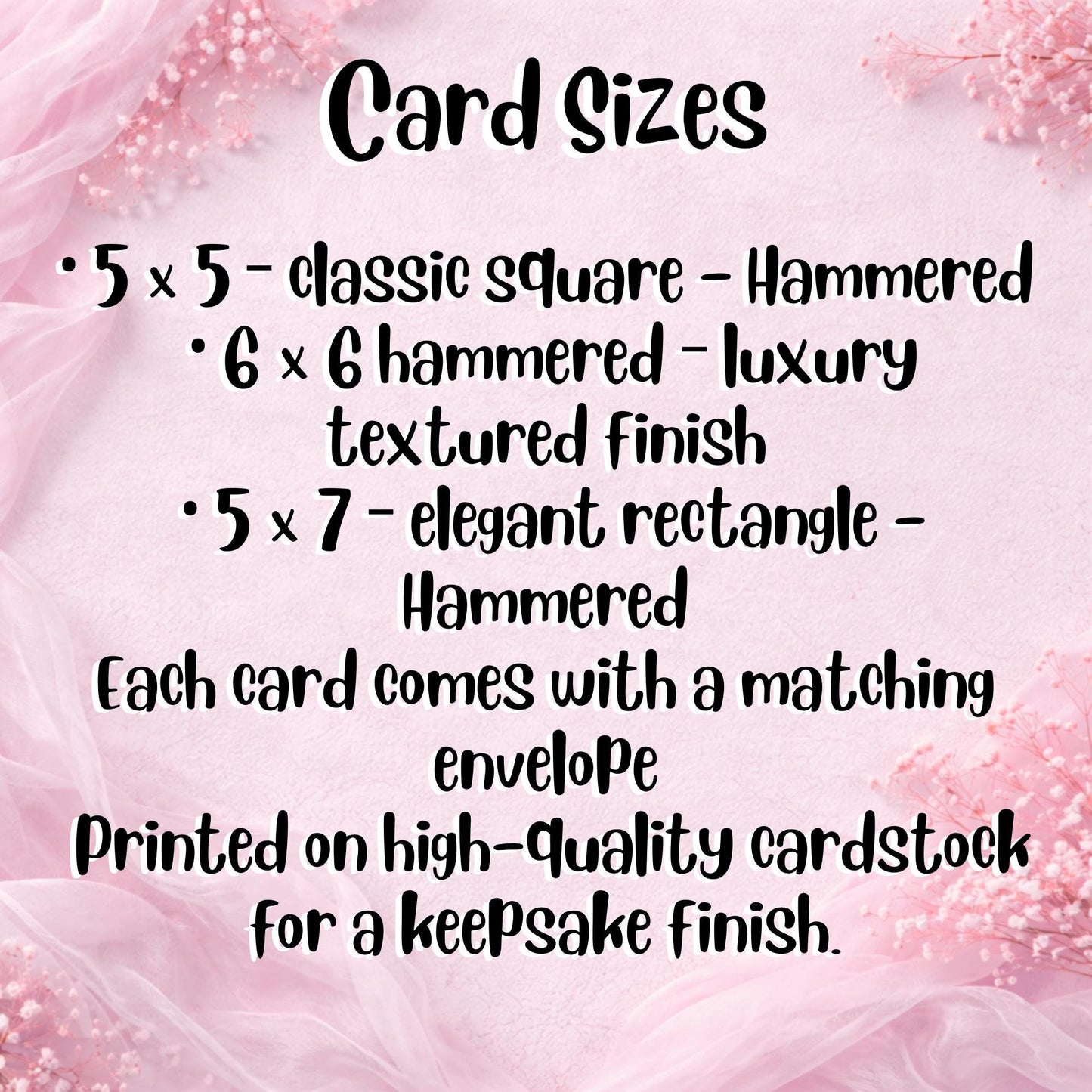 Luxury custom greeting card displayed on high-quality cardstock, showing professional print detail, balanced layout, and envelope pairing.