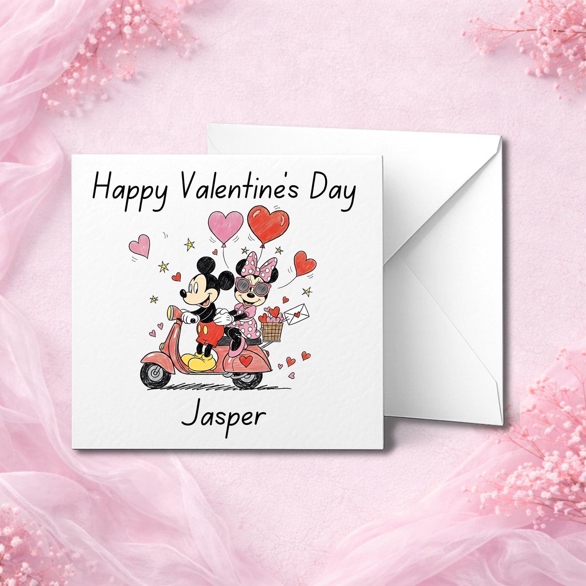 Personalised Valentine’s Day card handmade to order and printed on thick luxury cardstock. Premium physical greeting card customised with names or wording, designed as a romantic keepsake gift for couples. High quality custom Valentine card supplied with a matching envelope, made in the UK with care and attention to detail. Ideal personalised love card for husband, wife, boyfriend, girlfriend or partner, created to be kept forever.