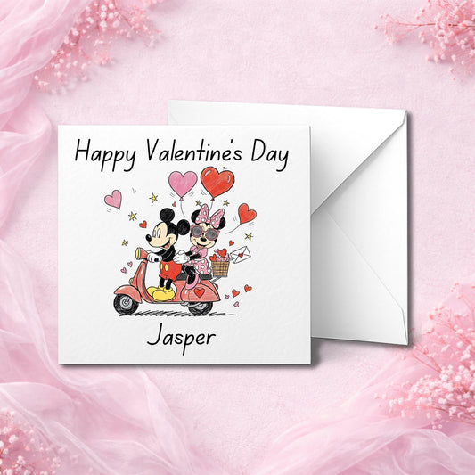 Personalised Valentine’s Day card handmade to order and printed on thick luxury cardstock. Premium physical greeting card customised with names or wording, designed as a romantic keepsake gift for couples. High quality custom Valentine card supplied with a matching envelope, made in the UK with care and attention to detail. Ideal personalised love card for husband, wife, boyfriend, girlfriend or partner, created to be kept forever.